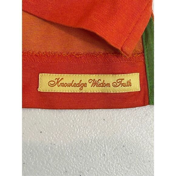 Robert Graham men’s polo T-shirt size XL Orange knowledge wisdom truth - Picture 5 of 7